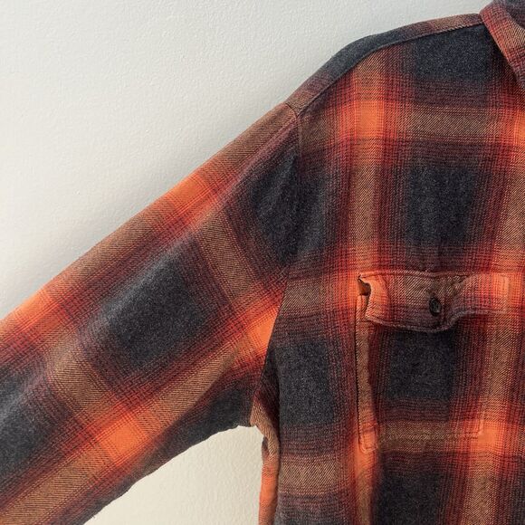 Old Navy Plaid Boyfriend‎ Shirt Womens Evermore Swifties Flannel HTF Grunge SZ L - Picture 3 of 9
